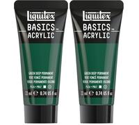 Liquitex LQX ACRILICO BASICS 22ML VERDE PERMANENTE SCURO (Confezione da 2)