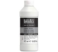 LIQUITEX 8870516 Medium di colata e colatura, impermeabile, non ingiallente, flessibile, aumenta il flusso della vernice - medio di colata per vernice acriliche, flacone da 473 ml