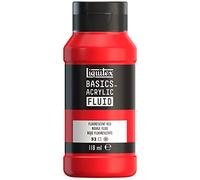 LIQUITEX LQX BASICS FLUID 118ML - ROSSO FLUORESCENTE