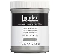Liquitex Professional Heavy Body Colore Acrilico, Argento (Rich Silver), 473 ml