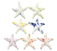 LiQunSweet Ciondoli a forma di conchiglia in ceramica, a forma di conchiglia, a forma di conchiglia, fatti a mano, in porcellana, colori misti, per la creazione di gioielli fai da te e decorazioni