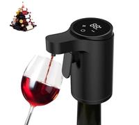 Liquor Dispenser, Smart Dispenser, Settable Dispensing Volume For Automatic Pouring, For Any Bottle (Black)