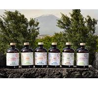 Liquori Dell'Etna - 6 gusti - Arancia - Mela - Mandarino - Limone - Fico d'India - Pera - da 500 ml cad. 30% By Nelson Sicily