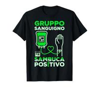 Liquori Sambuca Gruppo Sanguigno Sambuca Positivo Maglietta