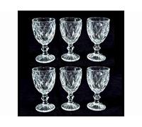 Liquorino Diamante Set 6 Pezzi Liquorino Bicchiere da Shot Trasparente
