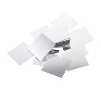 LIQWEI 50 piccoli specchi, 5 x 5 cm, quadrati, adesivi a specchio, mini per fai da te, a mosaico, per fai da te, decorazione da parete, bagno, artigianato