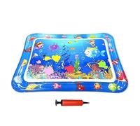 Liqzirtu Letto ad acqua per gatti, 66 x 47 cm, tappetino gonfiabile per animali domestici, cuscino rinfrescante interattivo, vassoio antiscivolo, giocattolo per gattini e cuccioli