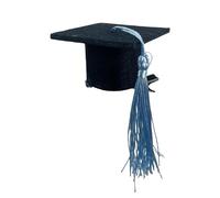 Liqzirtu Marking per capelli per cappello di laurea, cappello da laurea, Mini Cappello di laurea 3D - 10 Cappello di laurea 3D fork, forniture per la decorazio della laurea. È disponibile in 5 colone