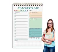 Liqzirtu Note del maestro, maestro delle note - Motorery Maestro 50 fogli | Memo di scrittura da 5,8 x 8,3 pollici, deve avere un pianificatore giornaliero vincolante bobina per il