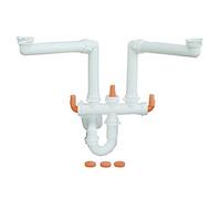 SIFONE SALVASPAZIO PER LAVELLI A 2 VIE (MARCHIO LIRA) 1"1/2 LIRA