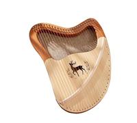 Lira a 32 corde con leva di accordatura, strumento portatile in legno, include corde di ricambio e note di tono, regalo musicale ideale per principianti