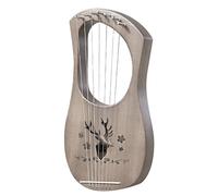 Lira a 7 corde, arpa in legno massiccio di mogano e strumenti a corda in metallo