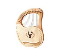 Lira Arpa 19 Corde Scatola di Risonanza per Arpa in Legno con Chiave per Accordatura 3 Pezzi Picks Strumenti a Corda