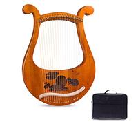 Lira Arpa 19 Strumenti a Corde Metalliche Lira 19 Strumenti ad Arpa Piccole Arpe Musicali con Chiave per accordatura e Borsa per Il Trasporto per Adulti Bambini (Stile : A)