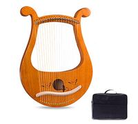 Lira Arpa 19 Strumenti a Corde Metalliche Lira 19 Strumenti ad Arpa Piccole Arpe Musicali con Chiave per accordatura e Borsa per Il Trasporto per Adulti Bambini (Stile : B)
