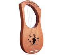 Lira arpa piccola arpa portatile 7 toni 10 toni arpa arpa violino principiante strumento tradizionale strumenti musicali a corda (colore: D) (colore: #4) (#4)