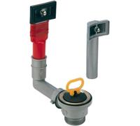 lira Piletta Rettangolare Universale con Troppo Pieno per lavello con Foro 60mm