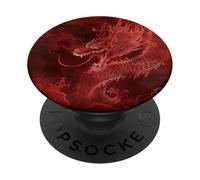 L'ira polmonare sospesa del drago rosso PopSockets PopGrip Adesivo