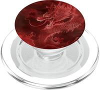 L'ira polmonare sospesa del drago rosso PopSockets PopGrip per MagSafe