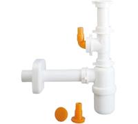 Lira SIFONE A BOTTIGLIA PER LAVELLO 1V CON ATTACCO LAVASTOVIGLIE ORIZZ - 1 vasca