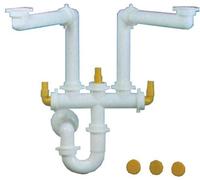 Lira Sifone Spazio 2 Per Lavello Inox 2 Vasche