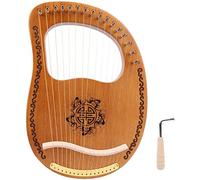 Lira Strumento Musicale，Arpa Piccola Portatile ，16 Corde Stringhe Di Metallo Lyre Harp In Di Mogano ，Per Gli Amanti Della Musica Principianti Bambini Adulti