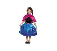 Disguise Costume per bambini Frozen Anna 2 pezzi Azzurro Taglia 3-4 anni