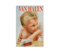 LIRAHRNNKA Poster decorativo su tela, motivo: Van Halen 1984, decorazione artistica da parete per soggiorno e camera da letto, 40 x 60 cm, senza cornice