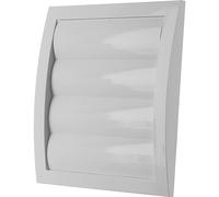 LIRAST Ø 125mm Bianca Griglia di Ventilazione in Plastica con Alette a Gravità - Griglie D'Aerazione con Rete Anti Insetti