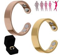 Lircofi Vital, anello da donna dimagrante originale, anello Sömni menopausa, qualità del sonno e riduzione dello stress, Acciaio inossidabile, Nessuna pietra preziosa