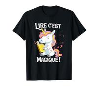 Lire C EST Magique Licorne Lecture Enfants Francais Maglietta