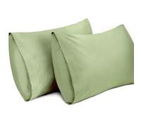 Lirex 2-Pack Federe per Cuscini, 100% Cotone Traspirante Federe Pillow Covers, 40 x 70 cm, Verde