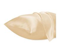 Lirex Federa in raso per capelli e pelle, super morbida e rinfrescante simile alla seta, confezione da 2 federe king size 51 x 102 cm con chiusura a busta, regali per donne e uomini, champagne