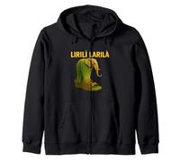 Lirili Larila Meme Italiano Brainrot Strano Assurdista Felpa con Cappuccio