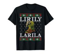 Lirily Larila Ugly Christmas Sweater Italian Brainrot 2025 Maglietta