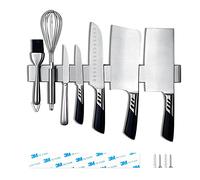 LiRiQi Barra Magnetica per Coltelli, 40 cm Portacoltelli Magnetico in Acciaio Inox, portacoltello Autoadesivo Magnetico,Barra Portacoltelli - per Tenere in Ordine coltelli Utensili da Cucina Attrezzi