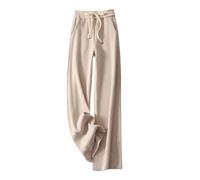 LIROMA Pantaloni da Donna A Gamba Dritta in Velluto A Coste,Pantaloni Palazzo A Vita Alta con Coulisse Pantaloni Casual Autunno Inverno Pantaloni Larghi A Gamba Larga Pantaloni Lounge Pantaloni con