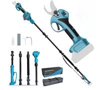 LIROPAU Cesoie Elettriche da Giardino 30 mm, 2 in 1, Telescopiche, Compatibili con Batterie Makita, Potatura a Batteria, Portata Massima Fino a 4,5 m, Tagliarami Senza Batteria