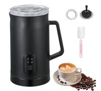 LIROPAU Montalatte Elettrico, 350ML Automatico 4 in 1 Cappuccinatore Elettrico, Macchina per Schiuma Calda e Fredda Veloce per Cappuccino, Macchiato, Latte e Cioccolata Calda