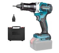 LIROPAU Pinza rivettatrice a batteria compatibile con batteria Makita 18 V-26 V, strumento elettrico senza spazzole con due modalità con testa rivetto M6 (senza batteria, senza caricatore)