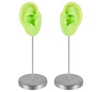 LiRRvb Forma professionale dell'orecchio sinistro destro del silicone per la formazione cosmetica realistica manichino dei monili che mostrano oggetti di scena esposizione artificiale, Misura unica