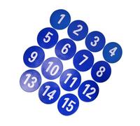 LiRRvb Marcatori per tappeti di agilità per allenamento per bambini giochi per bambini con punti numerati per pavimenti antiscivolo a pois sportivi tappetino per piedi marcatori a disco piatto