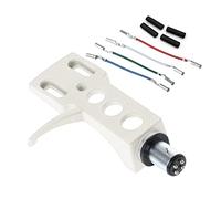 LiRRvb per LP Disc Giradischi Phono Giradischi Headshell 4-Pin Lega di Alluminio con Leadwires per Direct-Drive Giradischi Giradischi per Dischi Musicali Attrezzature Retro