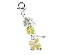 LiRRvb Portachiavi con ciondolo a forma di telefono, con design unico a stella, per un fascino unico e un look alla moda, adatto ai viaggi, Giallo, Taglia unica