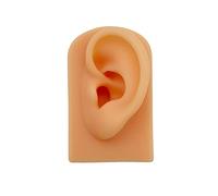 LiRRvb Simulazione del silicone Modello dell'orecchio umano Foratura e perforazione Pratica Insegnamento Display Puntelli Ear Studs Stand Orecchie in Silicone Pratica Piercing, Misura unica, come
