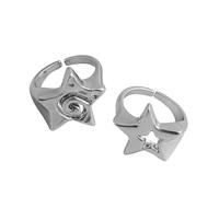 LiRRvb Stile punk moderno anelli gioielli alla moda stella dito fascino lunga durata brilla dito ornamento quotidiano, One Size, come descritto, come descritto