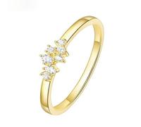 Lirzxin Anello Donna Argento Sterling 925, Anello Fedina Anelli Donna Semplice Sette Zirconi