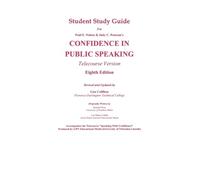 Lisa Callihan Student Study Guide for Confidence in Public Speaking (Tascabile)
