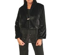 LISA KOTT Giacchina Donna Chiusura A Spilla Gioiello PL300 Colore Nero