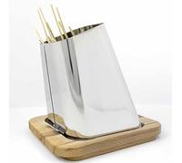 LISA Luxury IS an Attitude Plus Porta Spiedini Gran Sasso, Legno di Faggio e Acciaio Inox, L